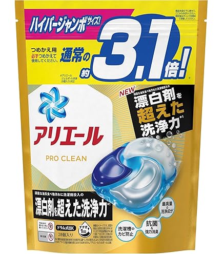 Amazon | アリエール 洗濯洗剤 リビングドライジェルボール3D 本体 18